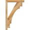 Ekena Millwork Merced Block Rough Sawn Bracket w/ Offset Brace, Western Red Cedar, 4"W x 20"D x 32"H BKT0402X20X32MRC05RWR - alternate 3